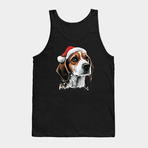 Christmas Beagle Tank Top by JayD World